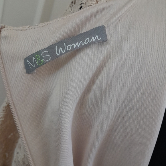 Nude lade short sleeve fit & flare midi dress - Picture 5 of 6